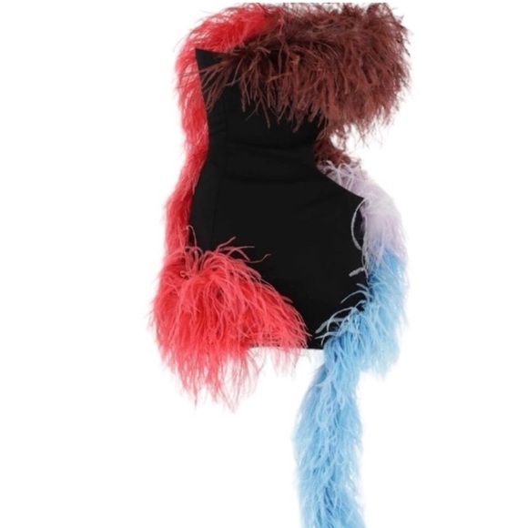 The Attico Keri Feather Mini Dress - Picture 6 of 8